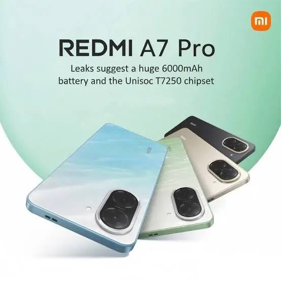 Redmi A7 Pro	64GB + 4GB